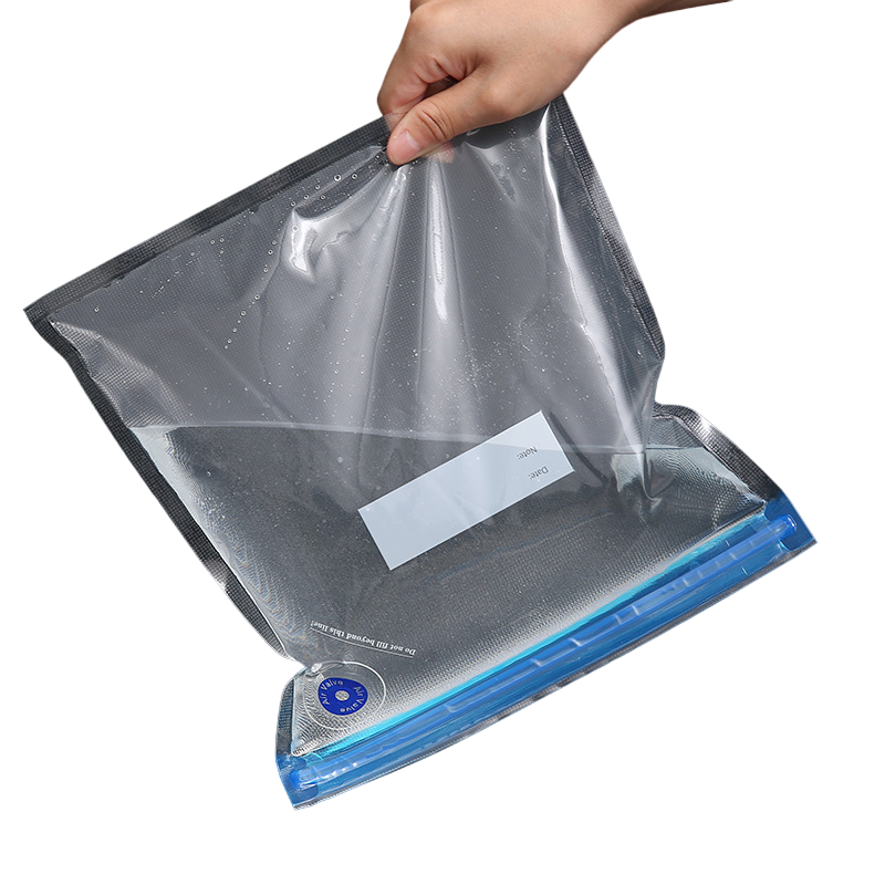 Food Storage Vacuum Sealing Suction Bag With Mini Manual Vacuum Pump