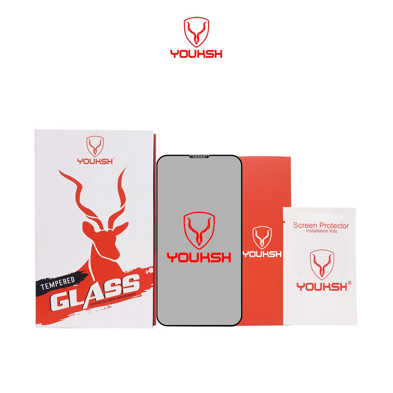 YOUKSH Apple iPhone 13 Pro Max Anti Static Glass Protector With YOUKSH Installation Kit