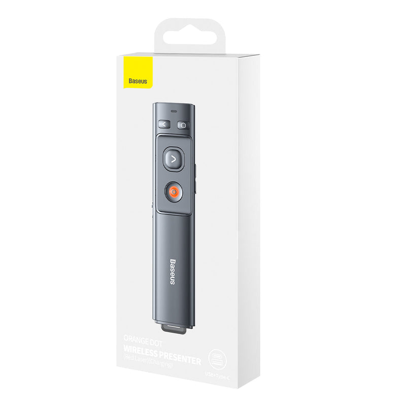 Baseus Orange Dot Wireless Presenter Red Laser