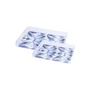 Serving Tray Plastic Blue (Set of 2)