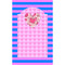 Kids Praying Mat in a charming Pink and Blue Stripe Design