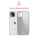 YOUKSH Apple iPhone 12 Pro Max Transparent Case | Soft Shock Proof Jelly Cover