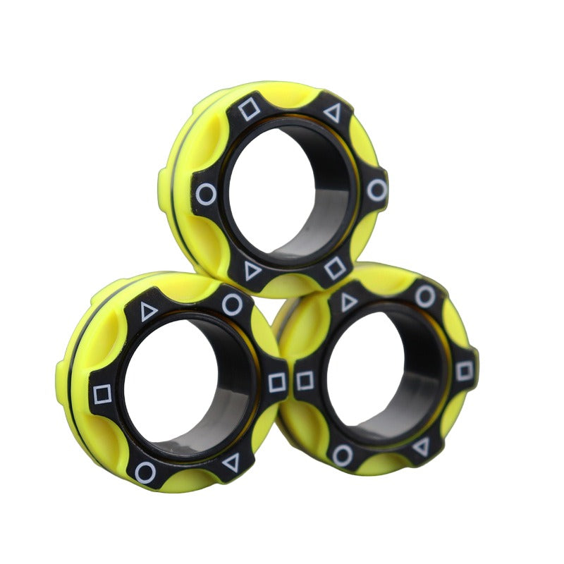 Magnetic Finger Rings Fidget Spinner Toy Anti-Stress Anxiety Relief