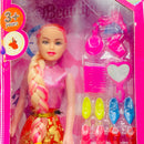 Fashion Doll With Shoes & Fashion Accessories Kit Play Set