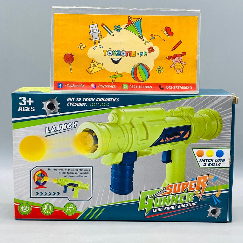 Goal Launcher Firing Power Gun Soft Projectile Gun with Target